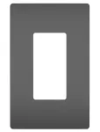 Placa plastica sin tornillos negra Radiant Legrand RWP26BK