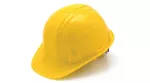 Casco de seguridad amarillo con ajuste de perilla Pyramex HP14130