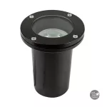 Lampara empotrada en piso redonda E27 50W 100-240V IP65 negra Constanza Tecnolite H-605/N