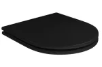 Asiento para inodoro negro mate cierre lento Carrara/Lk/Nuova/Level Deca AP.237.94