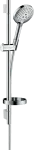 Regadera telefono 120 3jet con barra de ducha de 650 mm y jabonera cromo Raindance Select S Hansgrohe 26630000