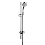 Regadera telefono 100 con barra de ducha de 650 mm y jabonera cromo Mono Croma Hansgrohe 27717000