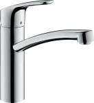 Griferia para fregadero monomando bajo 160 cromo Focus Hansgrohe 31806000