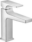 Griferia para lavatorio monomando bajo 110 con vaciador push-open cromo Metropol Hansgrohe 32507000
