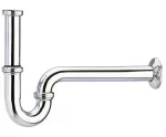 Sifon para lavatorio 32 mm (1-1/4") metalico 300 mm de pared Hansgrohe 53010000