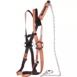 Arnes ajustable con linea de vida 2 metros y amortiguador de impacto Delta plus ELARA160GT (certificacion EN361 y EN355)