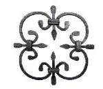 Roseta para hierro forjado 250 mm (ancho) x 250 mm (largo) 03.003