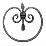 Roseta para hierro forjado 155 mm (ancho) x 180 mm (largo) 03.036