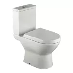 Inodoro dos piezas descarga a pared 3.5 y 4.8 litros 350 gr sifon oculto blanco Genova Franz Viegener E199-BL