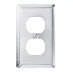 Placa doble de acero inoxidable 302/304L con tornillos Pass&Seymour Legrand SS8-GF