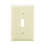 Placa de nylon con tornillos marfil mate Pass&Seymour Legrand TP1I-GF