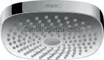 Cabeza de ducha cuadrada 180 2jet cromo Croma Select E Hansgrohe 26524000