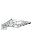 Cabeza de ducha cuadrada 300 1jet con brazo de pared cromo Raindance E Hansgrohe 26238000