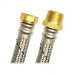 Tubo de abasto de acero para agua caliente 1/2" FIP x 1/2" MIP 60 cm Coflex AB-L60