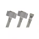 Tubo de abasto en T de acero para lavatorio 1/2" FIP x 1/2" FIP x 3/8" COMP 55 cm Coflex AL-U55