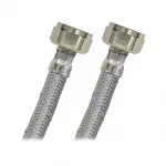 Tubo de abasto de acero y vinil para fregadero 1/2" FIP x 1/2" FIP 55 cm Coflex LL-A55