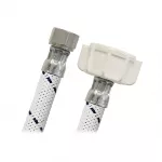 Tubo de abasto de vinil para constructor blanco 3/8" COMP x 7/8" AM 40 cm (16") Coflex CVSB-B16