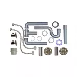 Paquete para instalacion de fregadero de 2 tanques con contracanasta y llave de control Coflex PS-F007
