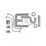 Paquete para instalacion de fregadero de 2 tanques con llave de control Coflex PS-F011
