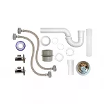 Paquete para instalacion de fregadero de 1 tanque con contracanasta y llave de control vinil Coflex PSV-F005