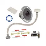 Paquete para instalacion de inodoro con brida flexible de 4” vinil Coflex PSV-D004