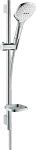 Regadera telefono 120 3jet con barra de ducha de 650 mm y jabonera cromo Raindance Select S Hansgrohe 26620400