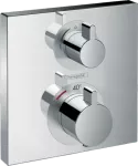 Mezclador para ducha termostatico 1 funcion cromo Ecostat Square Hansgrohe 15712000 (NO incluye cuerpo interno)