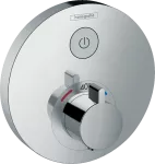 Mezclador para ducha termostatico 1 funcion cromo ShowerSelect S Hansgrohe 15744000 (NO incluye cuerpo interno)