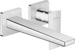 Griferia para lavatorio de pared caño de 225 mm cromo Metropol Hansgrohe 32526000 (NO incluye cuerpo interno)