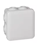 Caja plexo 7 entradas tipo cono (80 x 80 x 45 mm) IP55 gris Legrand LG92012