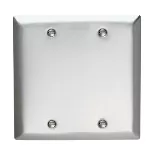 Placa ciega de acero inoxidable 302/304L con tornillos Pass&Seymour Legrand SS23