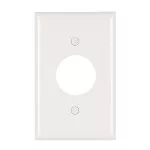 Placa sencilla de nylon con tornillos para tomacorriente mate Pass&Seymour Legrand TP7W