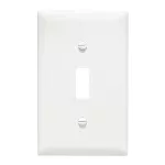 Placa para interruptor con tornillos blanca Pass&Seymour Legrand TP1W-GF