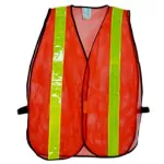 Chaleco de seguridad reflectivo naranja con malla