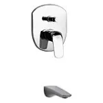 Mezclador para ducha monomando con lavapie cromo Epuyen Franz Viegener Z106/L2.T.0-CR+106.BASE