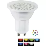 Bombillo LED GU10 MR 3W 127V multicolor RGB Tecnolite GU10-SMDLED/3W/RGB