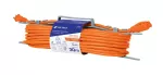 Extension electrica polarizada de uso rudo 3 tomas 30 metros naranja 13A 16AWG Volteck ER-30X16 / 48051 