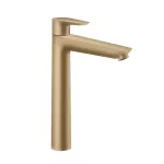 Griferia para lavatorio monomando alto 240 con vaciador automatico bronce cepillado Talis E Hansgrohe 71716140