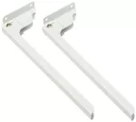Escuadra para repisa plegable de acero 12" blanco National Hardware N210-864 (2 por paquete)