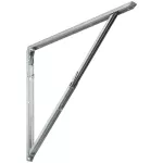 Escuadra para repisa plegable de acero 23-3/4" x 21" blanco National Hardware N236-212 (2 por paquete)