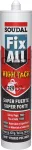Adhesivo sellador hibrido agarre rapido Fix All High Tack 290 mL Soudal 123393 (blanco)
