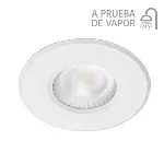 Lampara empotrada redonda LED 6.5W 100-240V 3000K IP44 a prueba de vapor blanco Ninfa Tecnolite YDLED-101/30/B