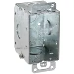 Caja EMT rectangular 3" x 2" gangable 2-3/4" de fondo KO 3/4"