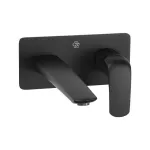Grifería para lavatorio de pared monomando negro mate Epuyen Franz Viegener 206/L2.0-NG (NO incluye desagüe)