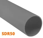 Tubo sanitario PVC 50 mm (2") x 3 metros