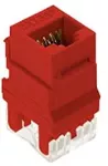 Conector jack RJ45 CAT5E keystone rojo On-Q Legrand WP3450RE