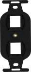 Soporte de 2 puertos tipo 106 keystone negro On-Q Legrand WP1062BK