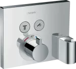 Mezclador para ducha termostatico 2 funciones con soporte de regadera cromo ShowerSelect Hansgrohe 15765000 (NO incluye cuerpo interno)