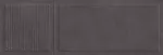 Enchape para pared de uso interno estilo texturizado mate Texture Tetra Black 25 x 75 cm sin rectificar Argenta 002095