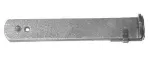 Aldaba soldable reforzada gofrada plata 6" x 1-1/2" x 1/8" Grossor 7099904